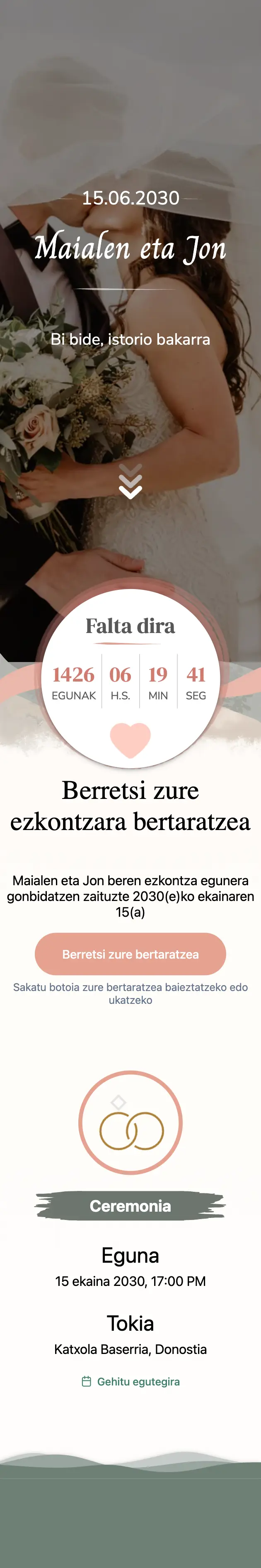 Ezkontza-gonbidapenaren diseinua, Naturala gaia