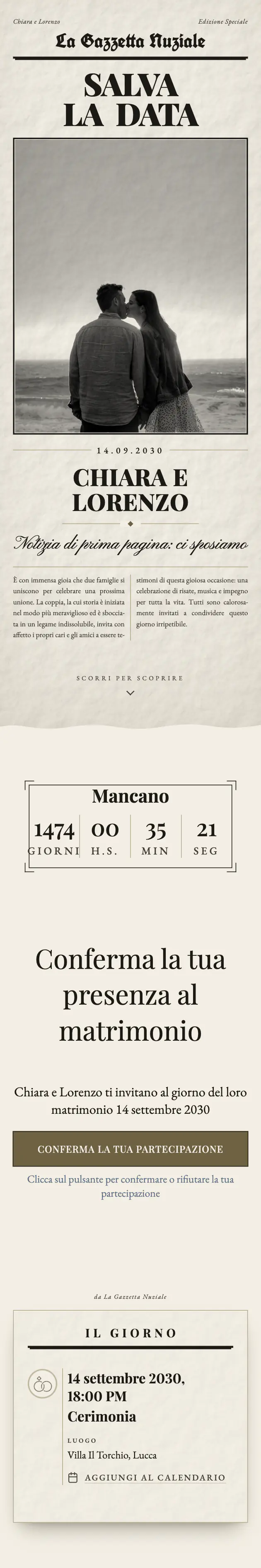Design di invito di nozze, tema Vintage — La testata